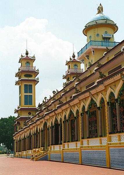 The Cao Dai Temple, located in Tay Ninh.