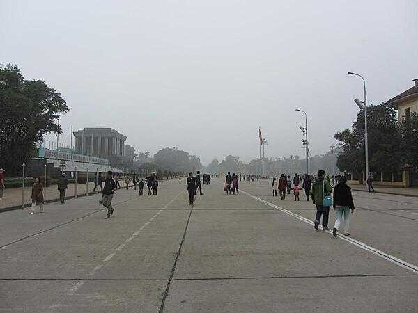 Ba Dinh Square in front of Ho Chi Minh Mausoleum in Hanoi.