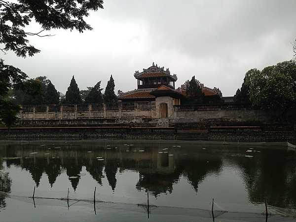 Some of the walls enclosing the Imperial City within the Citadel at Hue.