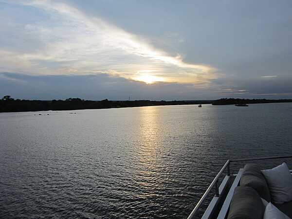 Sunset on the Zambezi River.